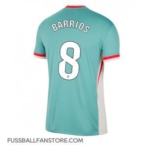 Atletico Madrid Pablo Barrios #8 Replik Auswärtstrikot 2024-25 Kurzarm